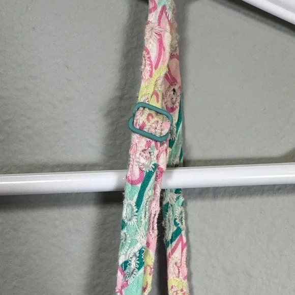 Vintage Lilly Pulitzer Floral Pastel Pink and Green Mini Dress - Picture 5 of 12